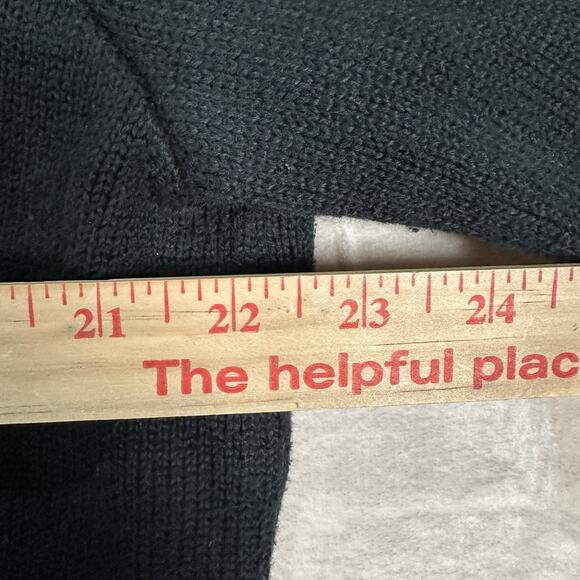 VTG Polo Ralph Lauren 1/4 Zip Knit Sweater Pullover Black Men’s Size XL Cotton - Picture 7 of 8